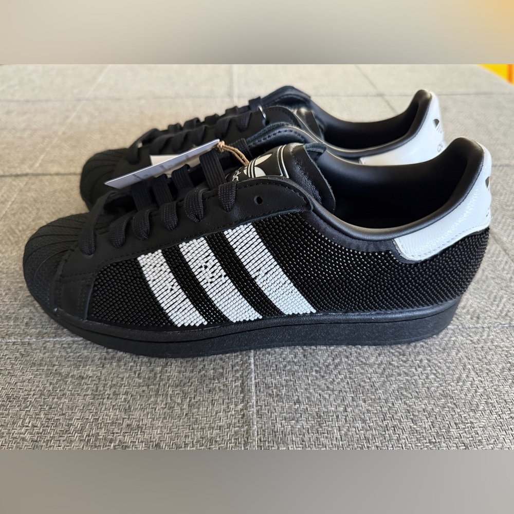 *RARE*Adidas Women's Superstar Originals Beaded |JH7098| Sz 9